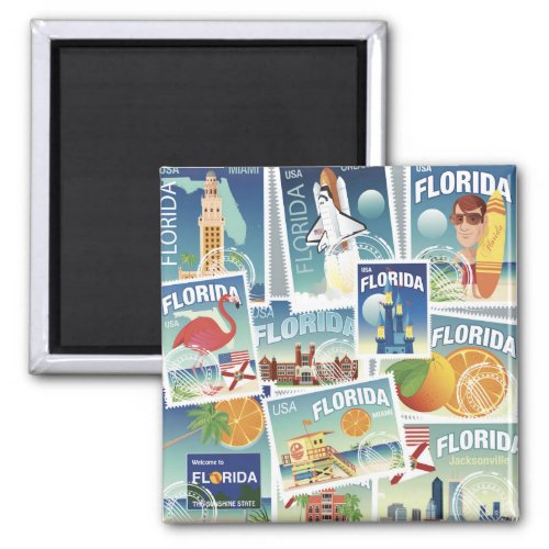 Florida Stamps Magnet