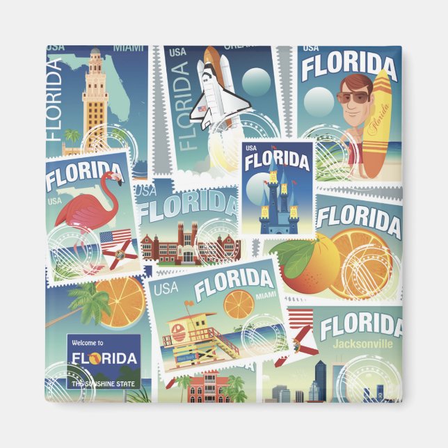 Florida Stamps Magnet (Front)