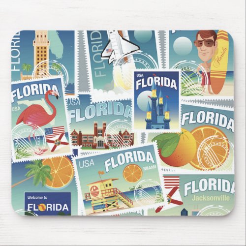 Florida Stamps Mouse Pad