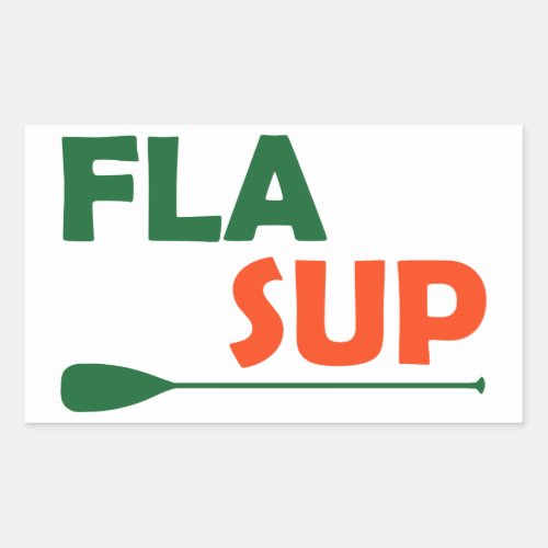 Florida Stand Up Paddling Rectangular Sticker
