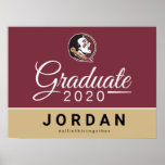 Florida State 2020 Graduation Poster at Zazzle