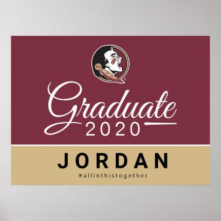 Florida State 2020 Graduation Poster