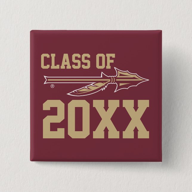 Florida State Alumni Class Year Pinback Button (Front)