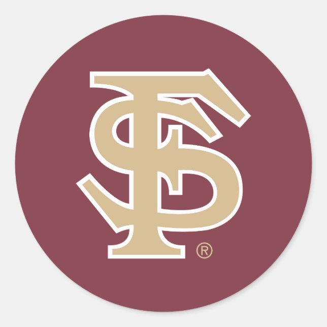 Florida State Baseball Classic Round Sticker (Front)
