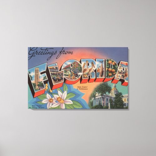 Florida State Capital Scene Canvas Print