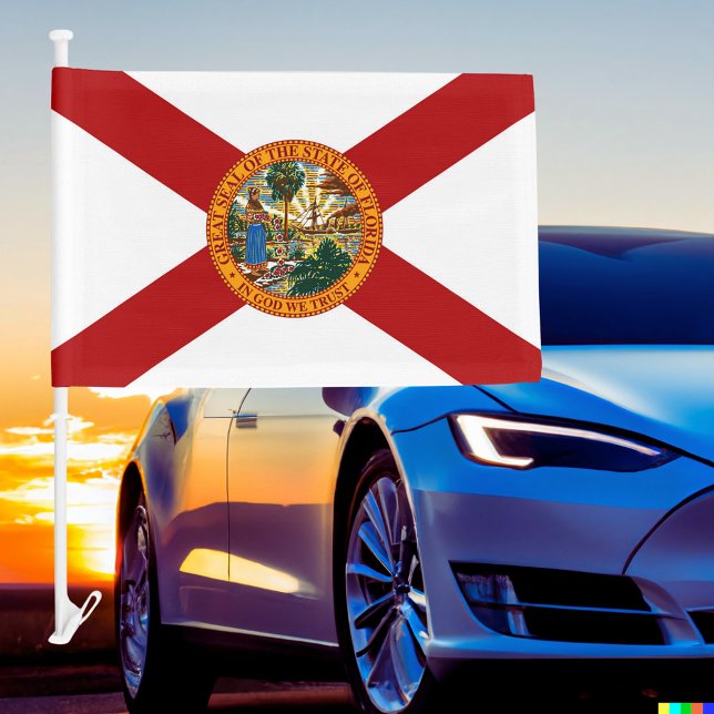 Florida State Car Flag (Florida State Car Flag)