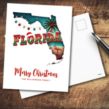 Florida State Christmas Map