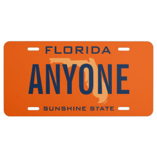 Florida State Custom License Plate