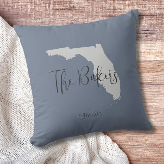 Florida State Family Name Throw Pillow