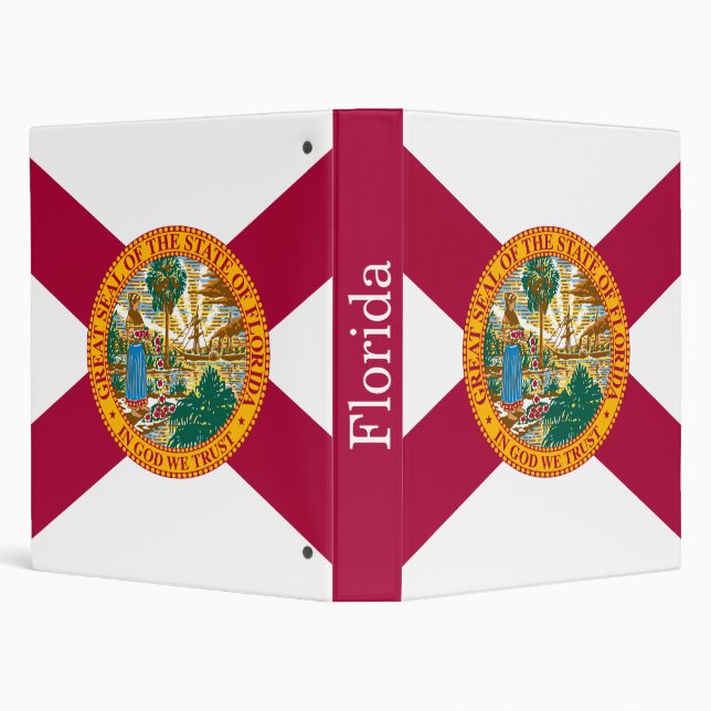 Florida State Flag 3 Ring Binder (Background)