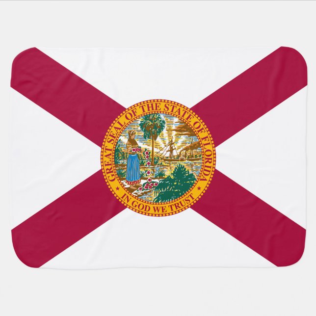 Florida State Flag Baby Blanket (Horizontal)