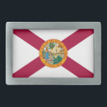 Florida State Flag Belt Buckle<br><div class="desc">Patriotic Florida state flag.</div>