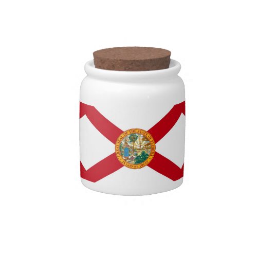 Florida State Flag Candy Jar