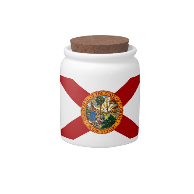 Florida State Flag Candy Jar (Front)