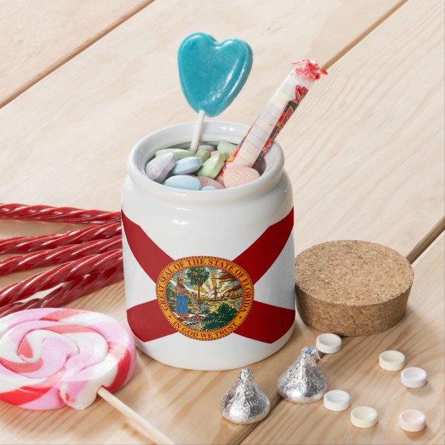 Florida State Flag Candy Jar (In Situ)