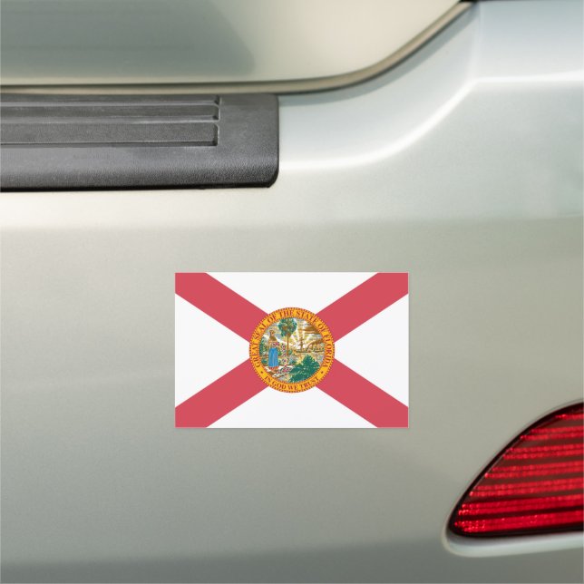 Florida State flag Car Magnet (In Situ)