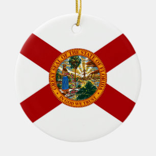Florida State Flag Ceramic Ornament