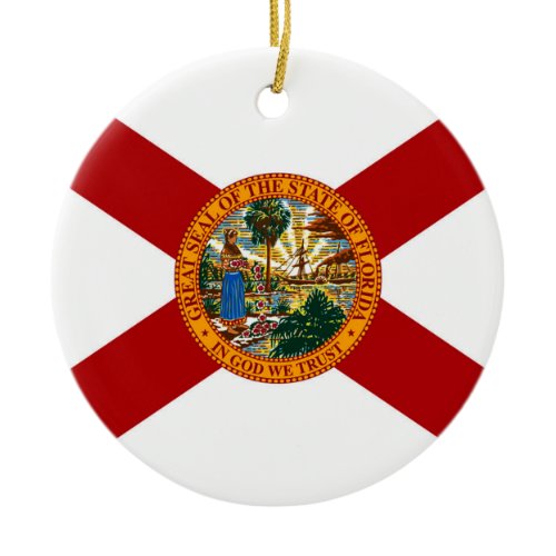 Florida State Flag Ceramic Ornament