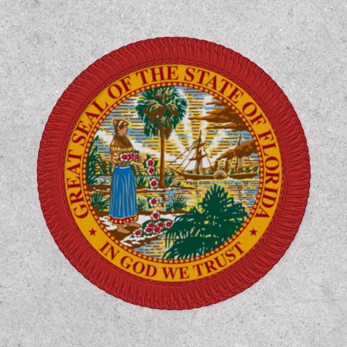 Florida State Flag Circle Patch