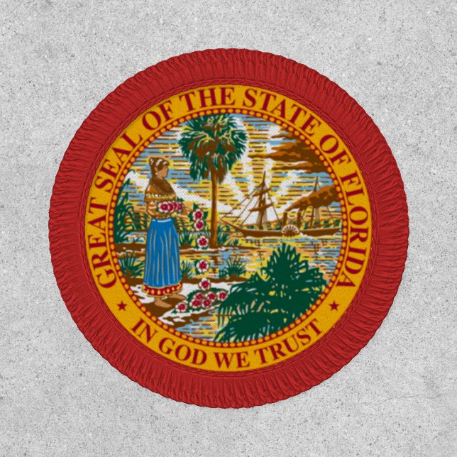 Florida State Flag Circle Patch (Front)