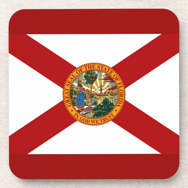 Florida State Flag Coaster (Front)