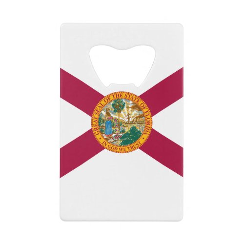 Florida State Flag Credit Card Bottle Opener
