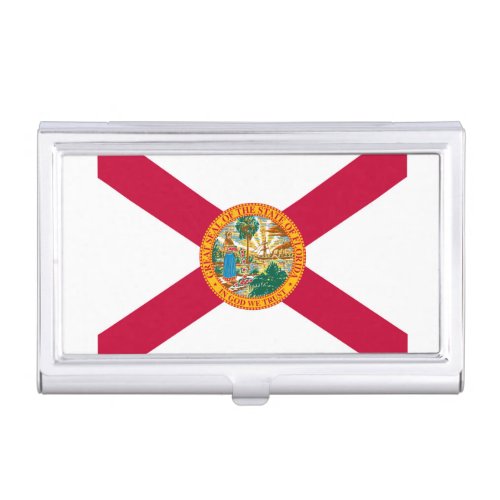 Florida State Flag Design Business Card Case