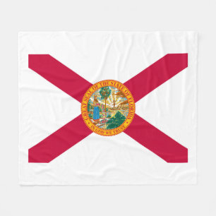 Florida State Flag Design Fleece Blanket