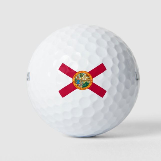 Florida State Flag Design Golf Balls (Front)