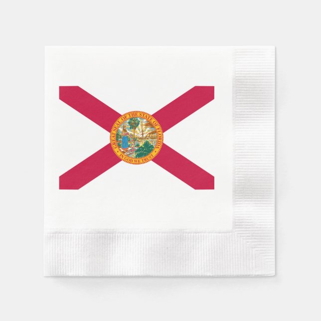 Florida State Flag Design Napkins (Front)
