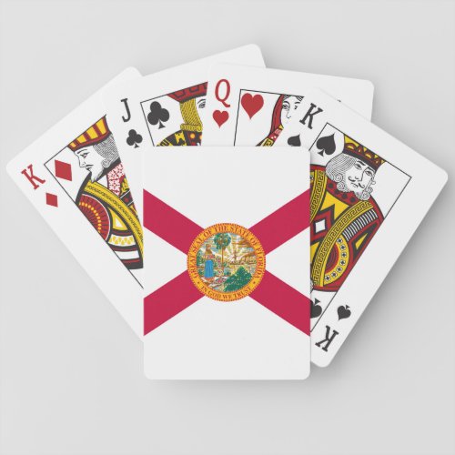 Florida State Flag Design Poker Cards