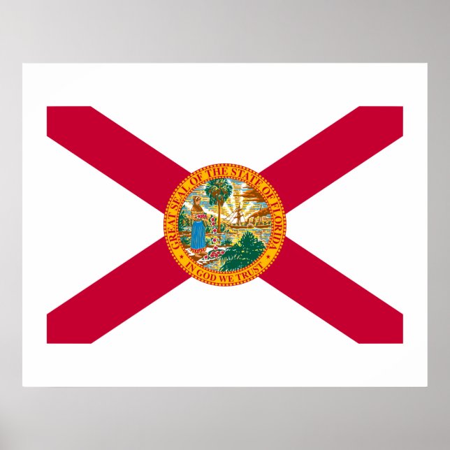 Florida State Flag Design Poster (Front)