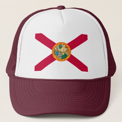 Florida State Flag Design Trucker Hat
