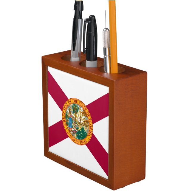 Florida State Flag Desk Organizer (In Situ)