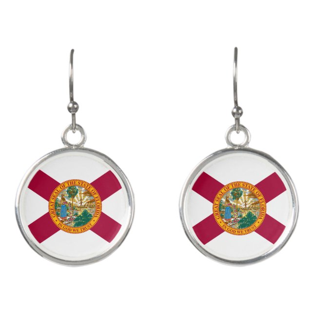 Florida State Flag Earrings (Front)