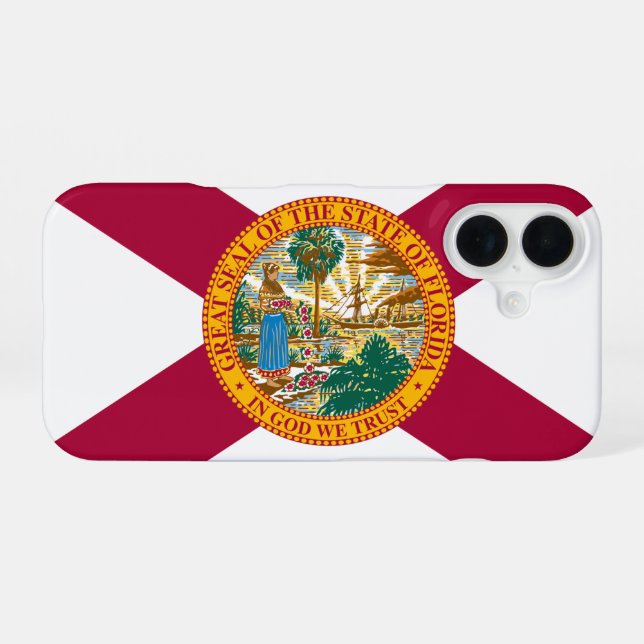 Florida State flag iPhone Case (Back Horizontal)