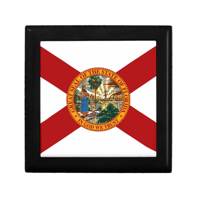 Florida State Flag Keepsake Box (Front)