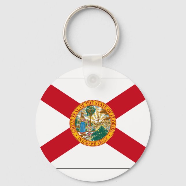 Florida State Flag Keychain (Front)