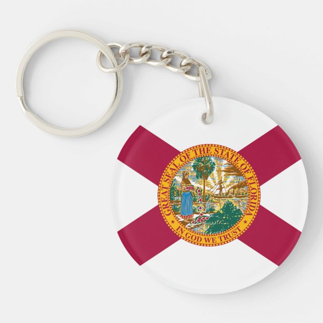 Florida State Flag Keychain (Front)