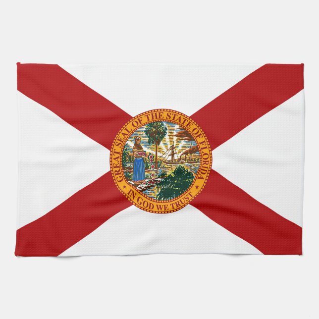 Florida State Flag Kitchen Towel (Horizontal)