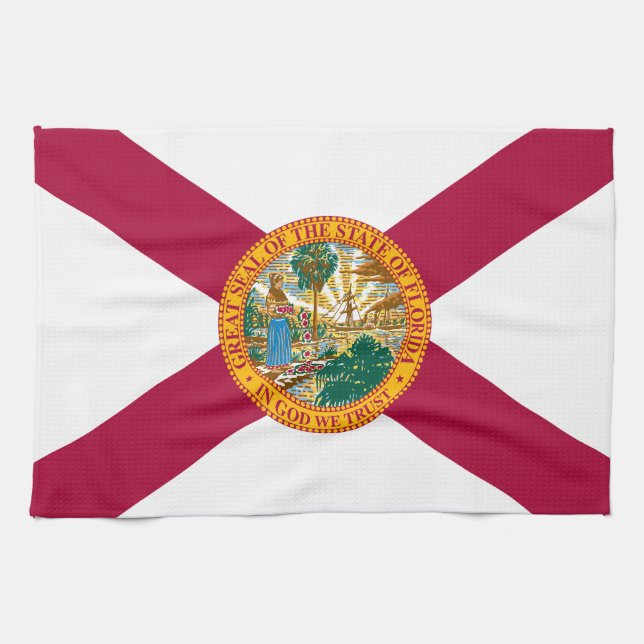Florida State Flag Kitchen Towel (Horizontal)