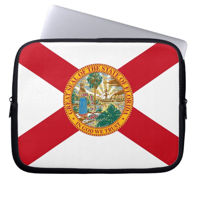 Florida State Flag Laptop Sleeve (Front)