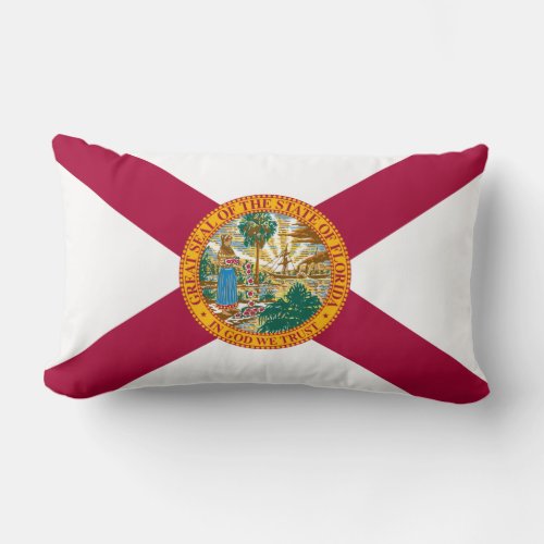 Florida State Flag Lumbar Pillow