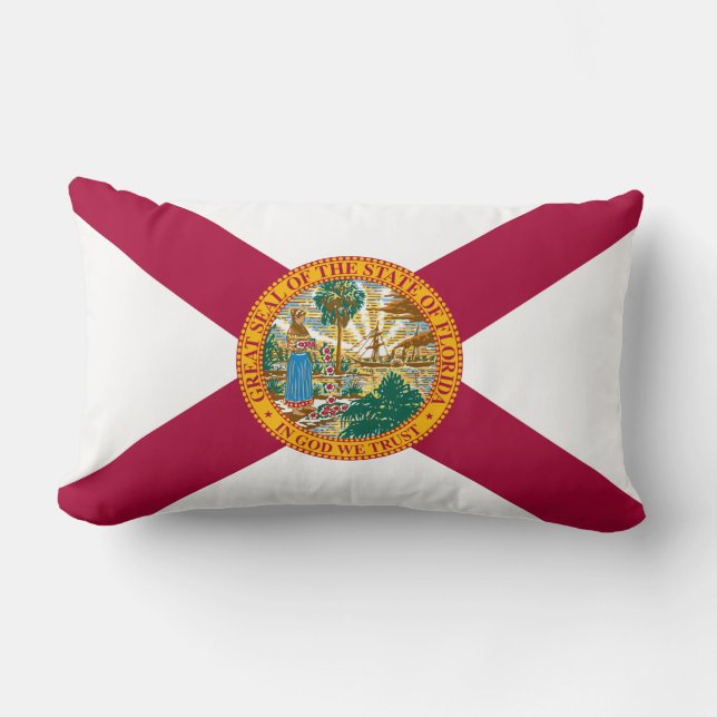 Florida State Flag Lumbar Pillow (Front)