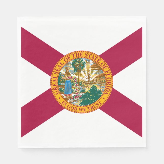Florida State Flag Napkins (Front)