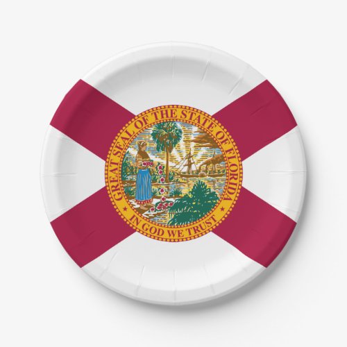 Florida State Flag Paper Plates