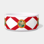 Florida State Flag Pet Bowl<br><div class="desc">Add a touch of Florida pride to your pet’s mealtime with our exclusive pet bowl featuring the flag of Florida! Crafted with meticulous attention to detail, this pet bowl is more than just a feeding dish; it’s a celebration of Florida's heritage and cultural pride. The vibrant design proudly showcases the...</div>