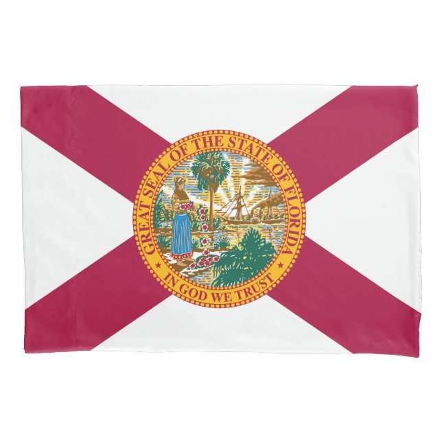 Florida State Flag Pillow Case (Front)