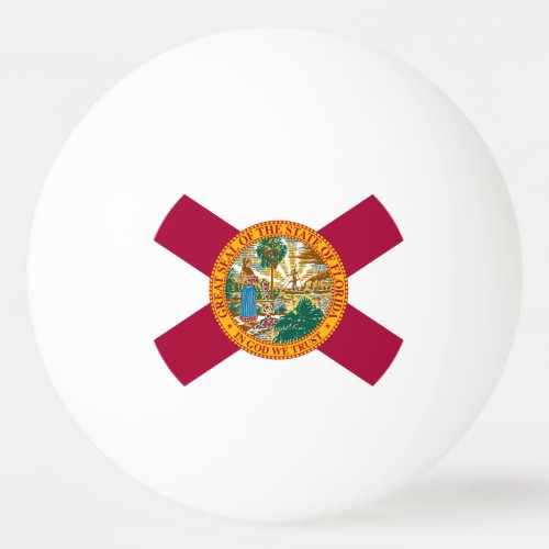 Florida State Flag Ping Pong Ball