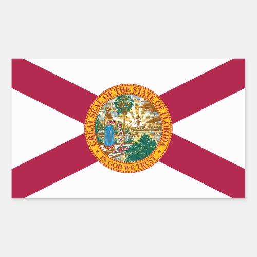 Florida State Flag Rectangular Sticker